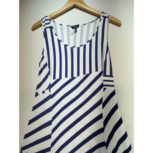 Peter Som For Designation Womens A-Line Maxi Dress Size S Striped Geo Retro Y2K - Picture 5 of 11